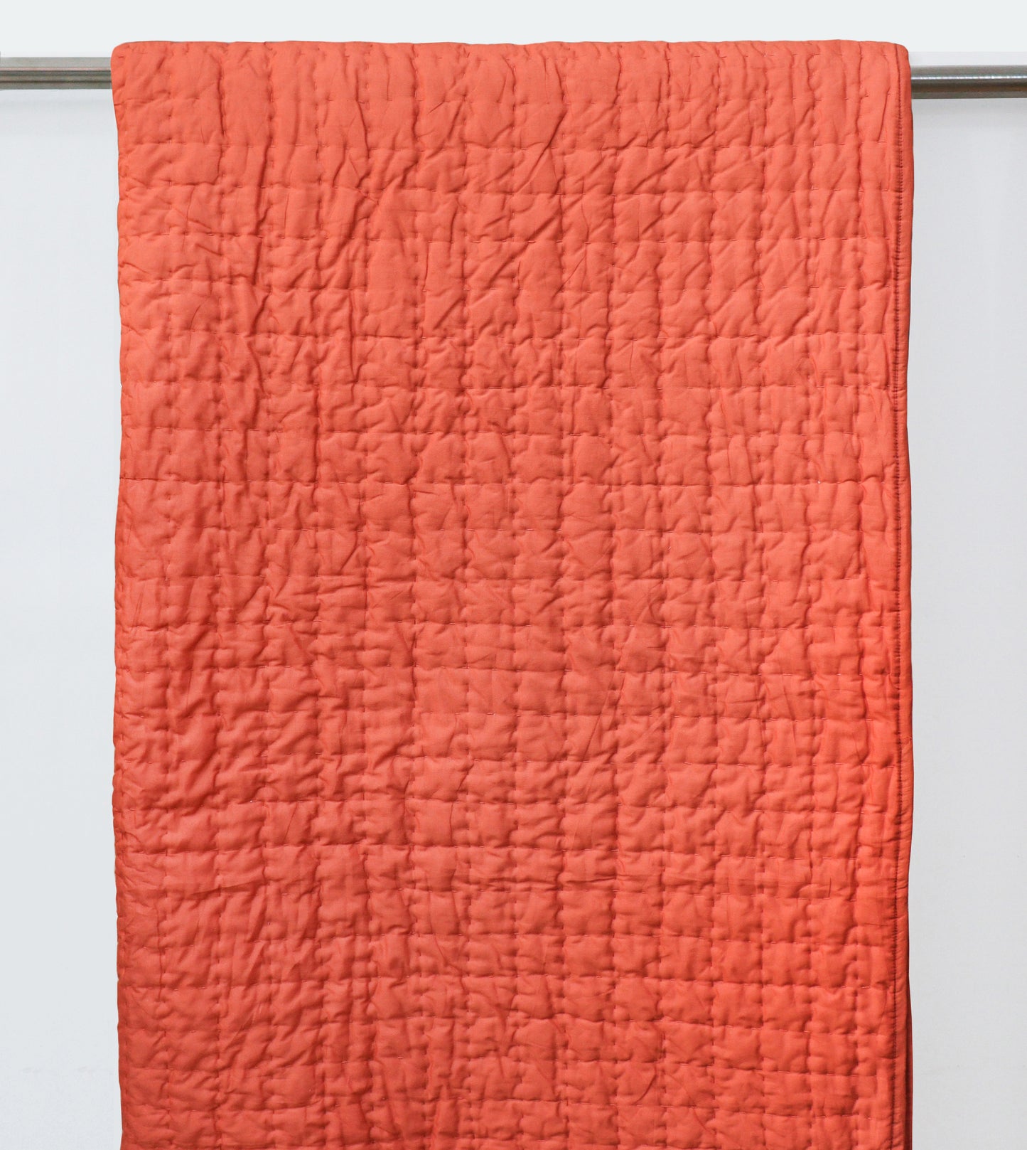 Checkered Cotton Quilt With Pillow Cover