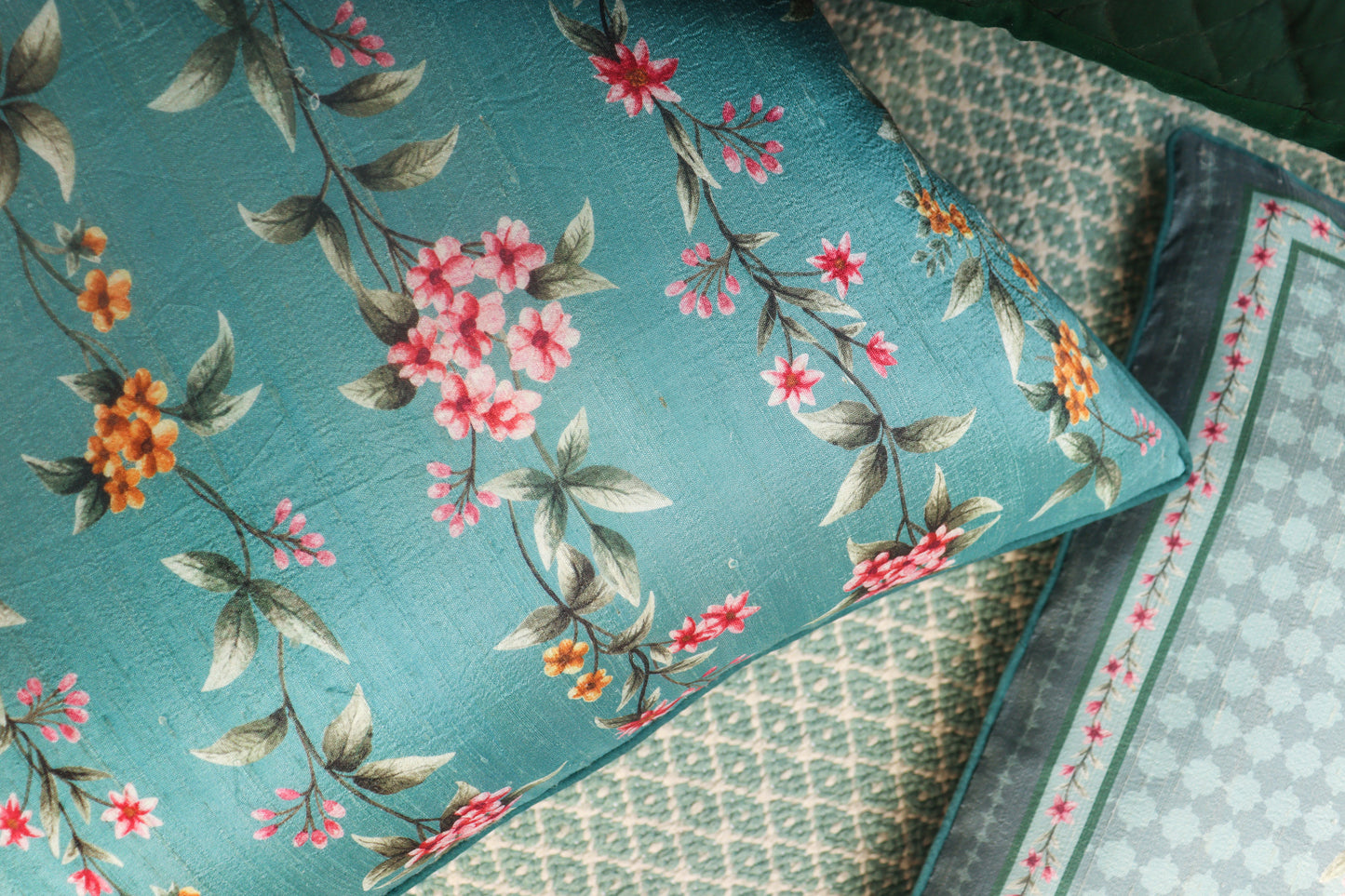 Rumi Floral Print Cushion