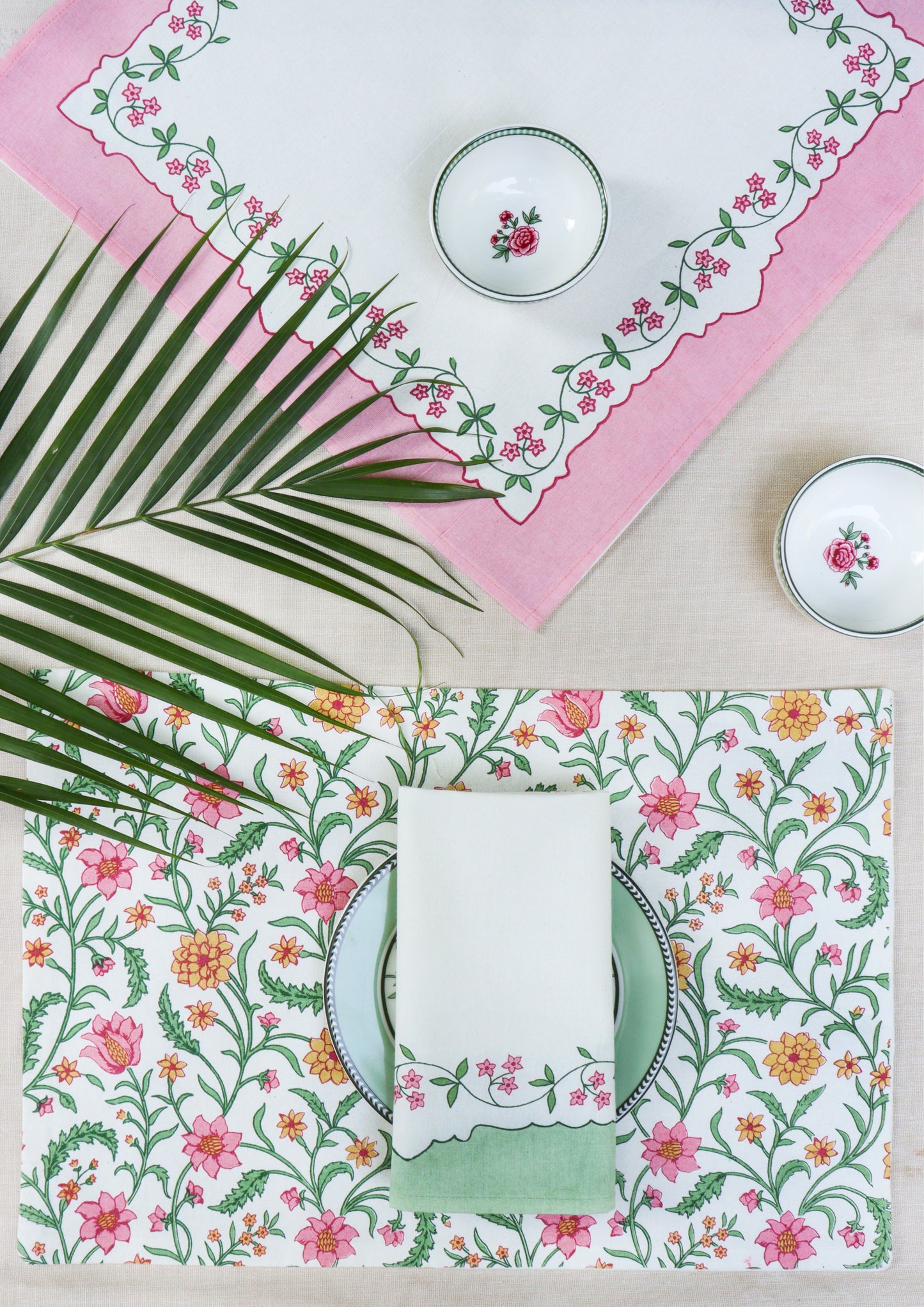Floral Table Mat Set