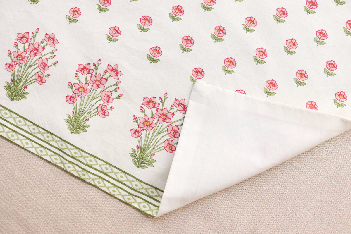 Pink Posy Table Runner