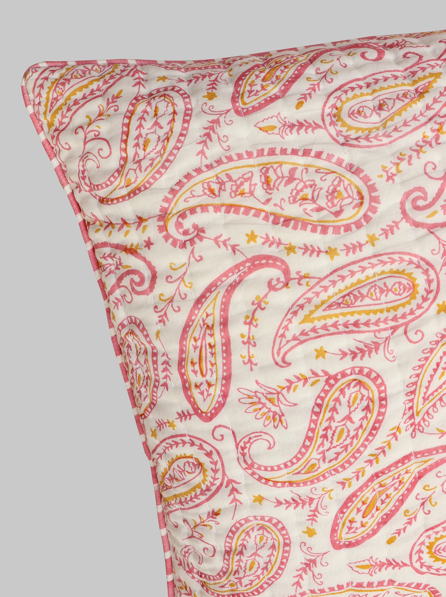 Paisley Quilted Pillow Cover (Set of 2)