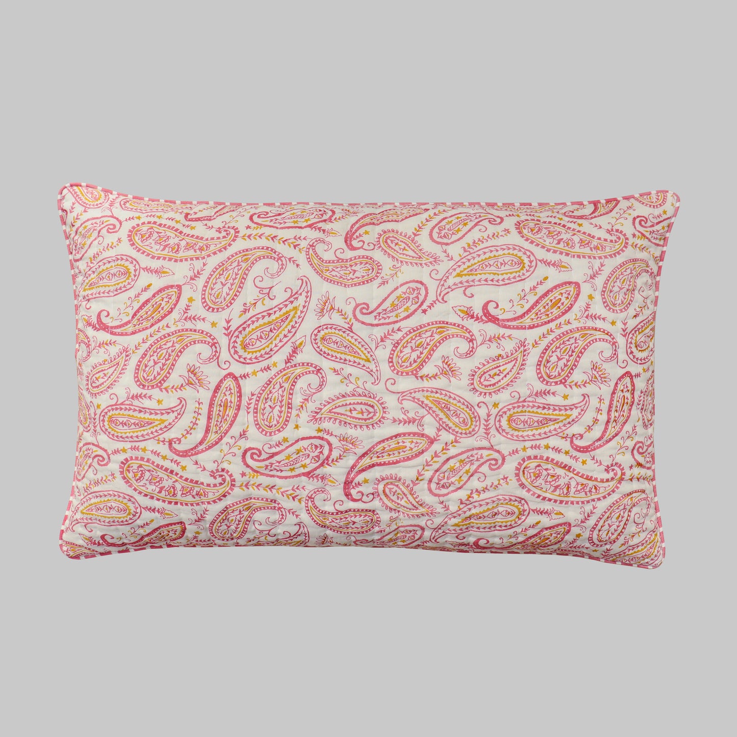 Paisley Quilted Pillow Cover (Set of 2)