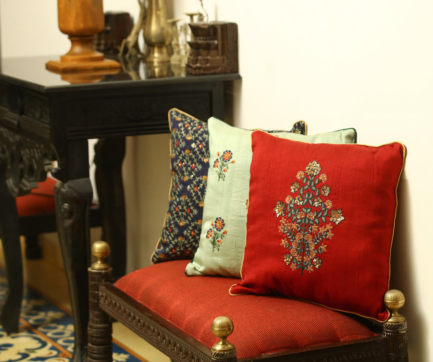 Guldasta Silk Cushion