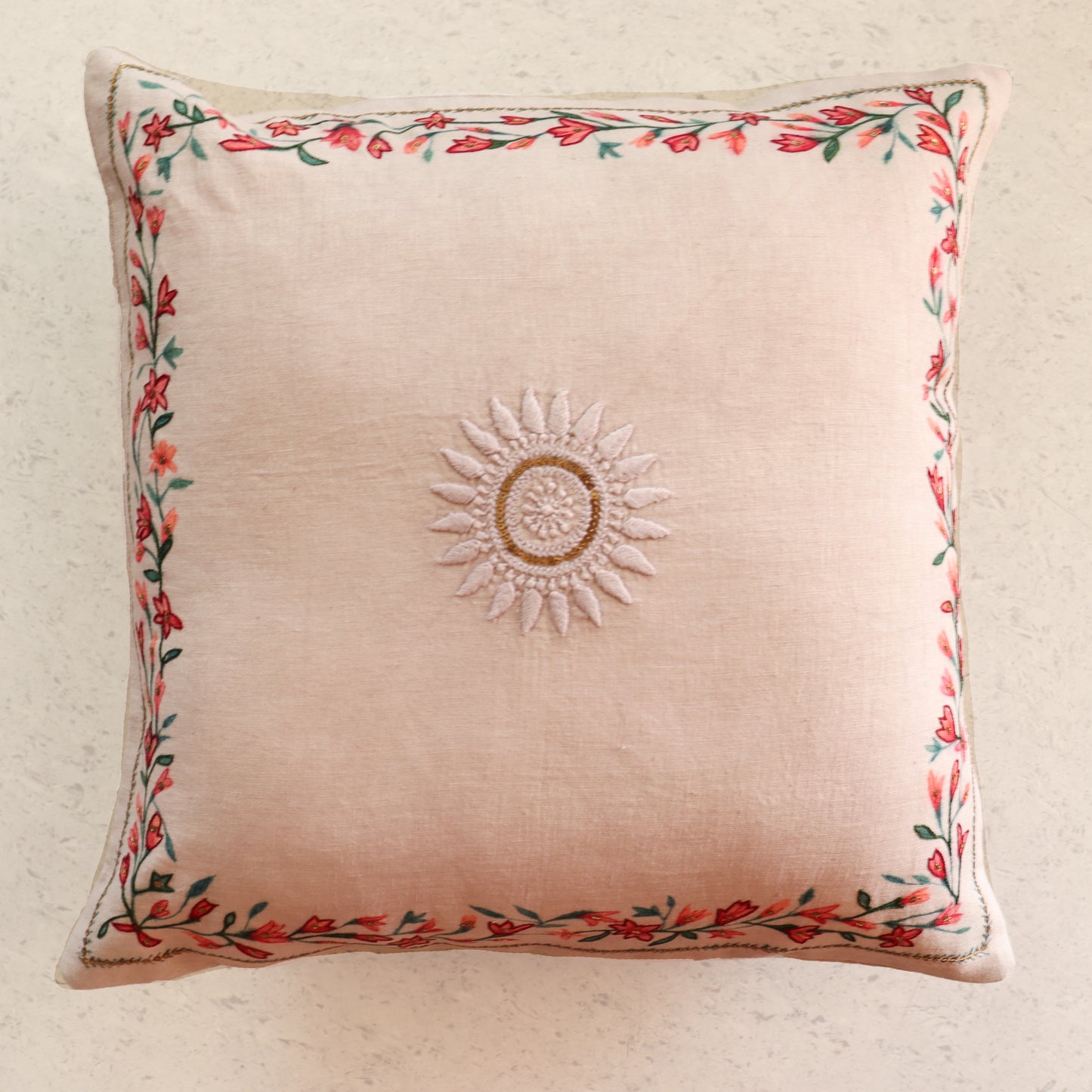 Noor Chikankari Cushion