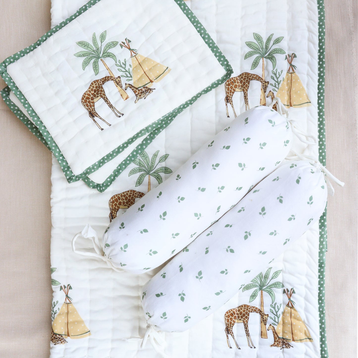 Giraffe Infant Cotton Quilt (Set of 5)