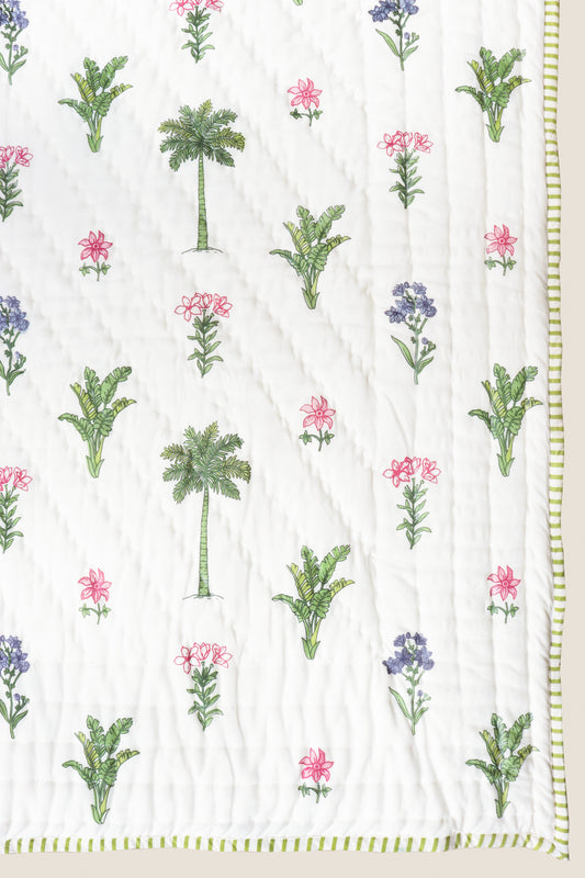 Aranya Bloom Cotton Quilt
