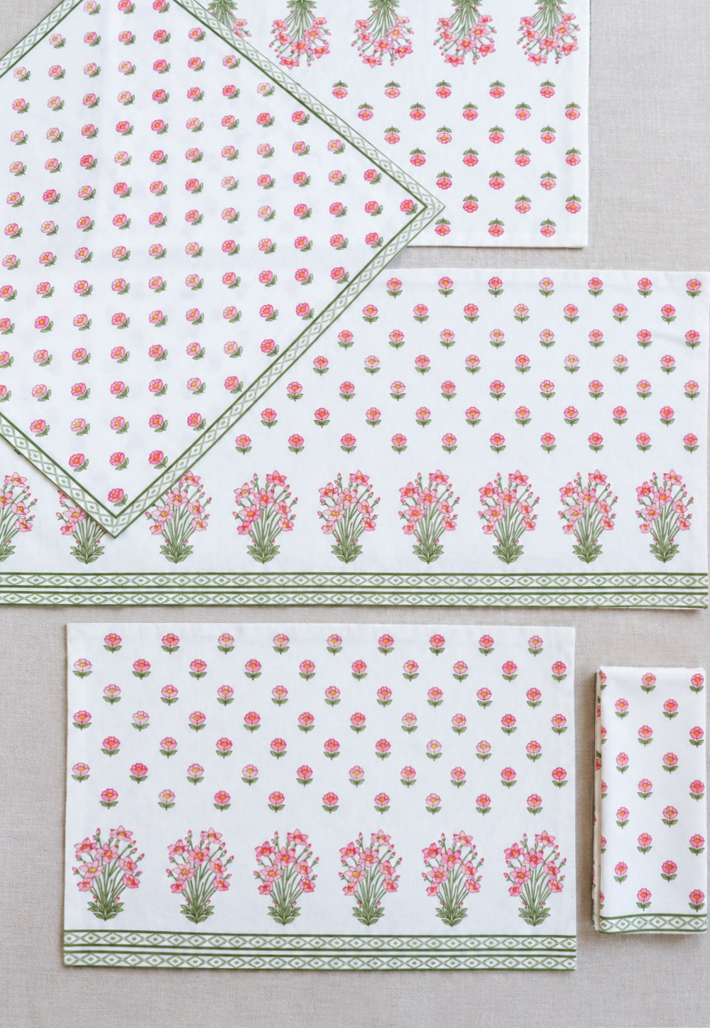 Pink Posy Napkin Set