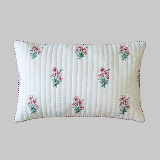Bouquet Quilted Pillow Cover (Set of 2)