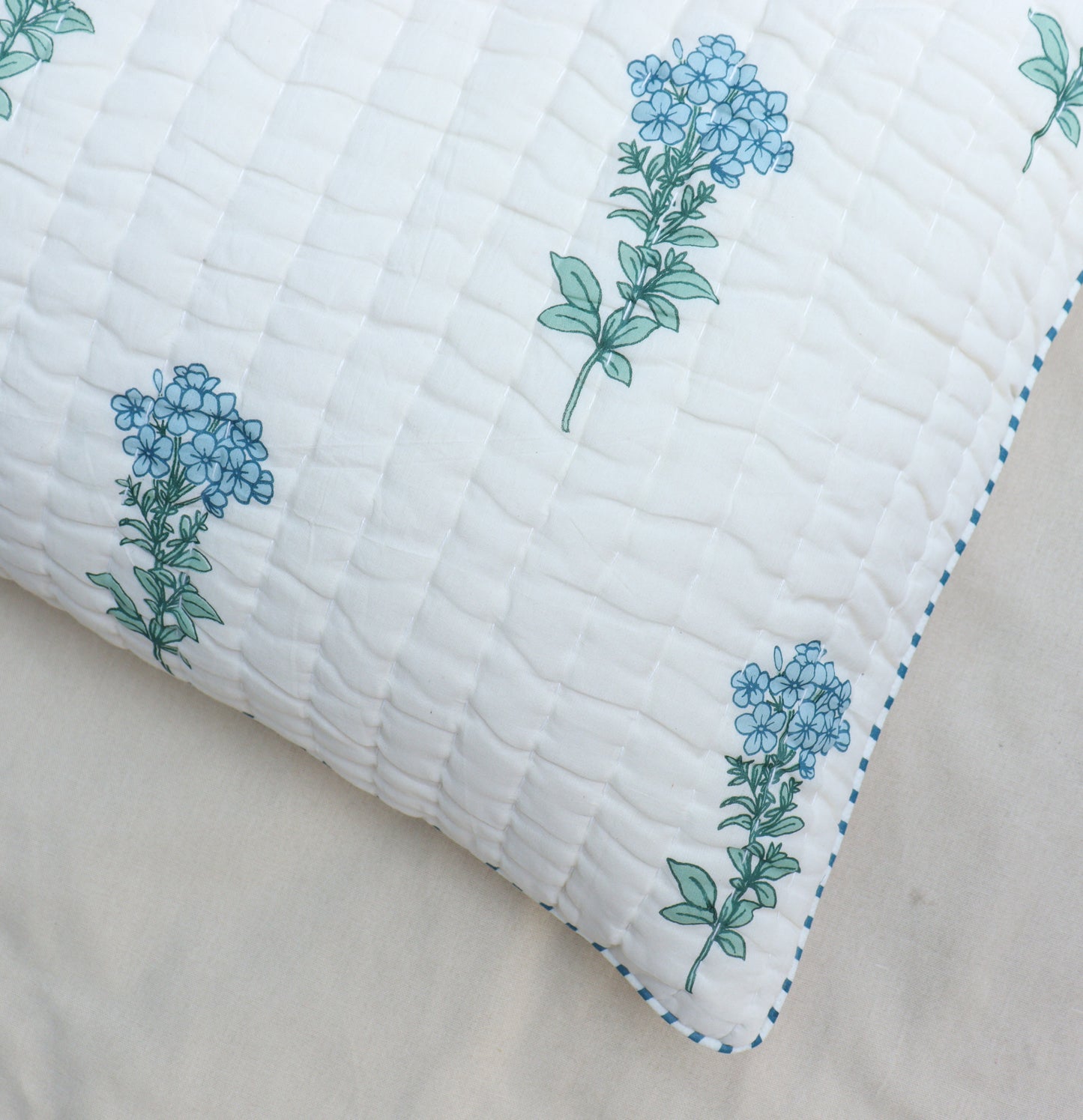 Hydrangea Quilted Pillow Cover (Set of 2)