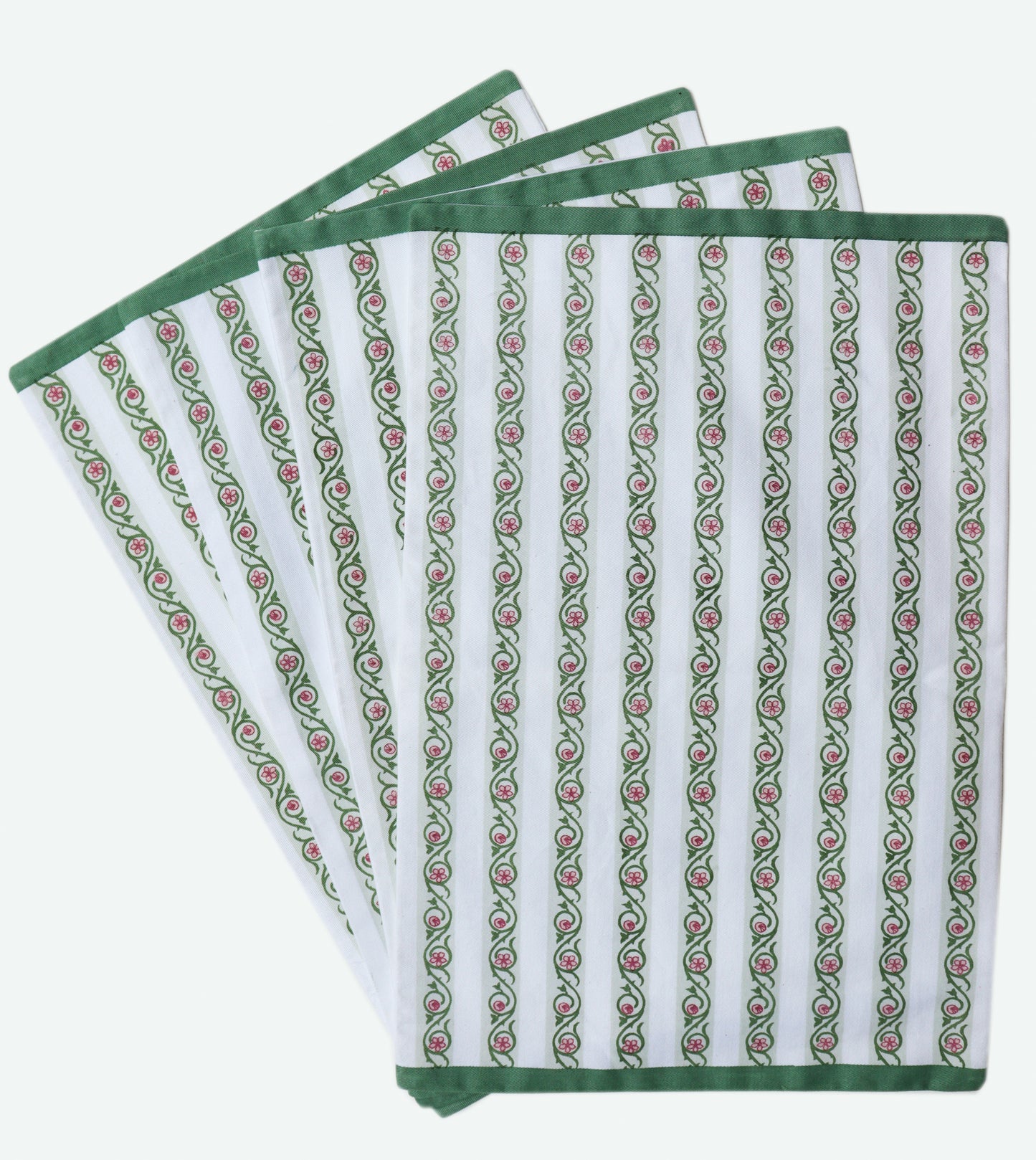 Floral Stripes Table Mat Set