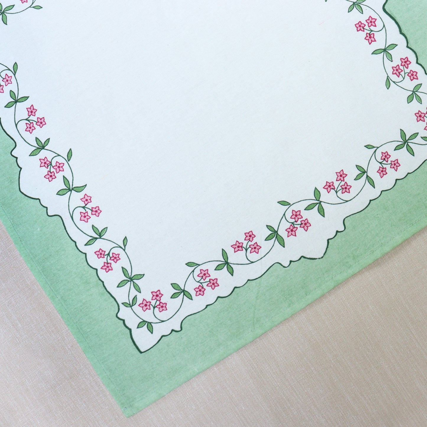 Floral Napkin Set (Green)