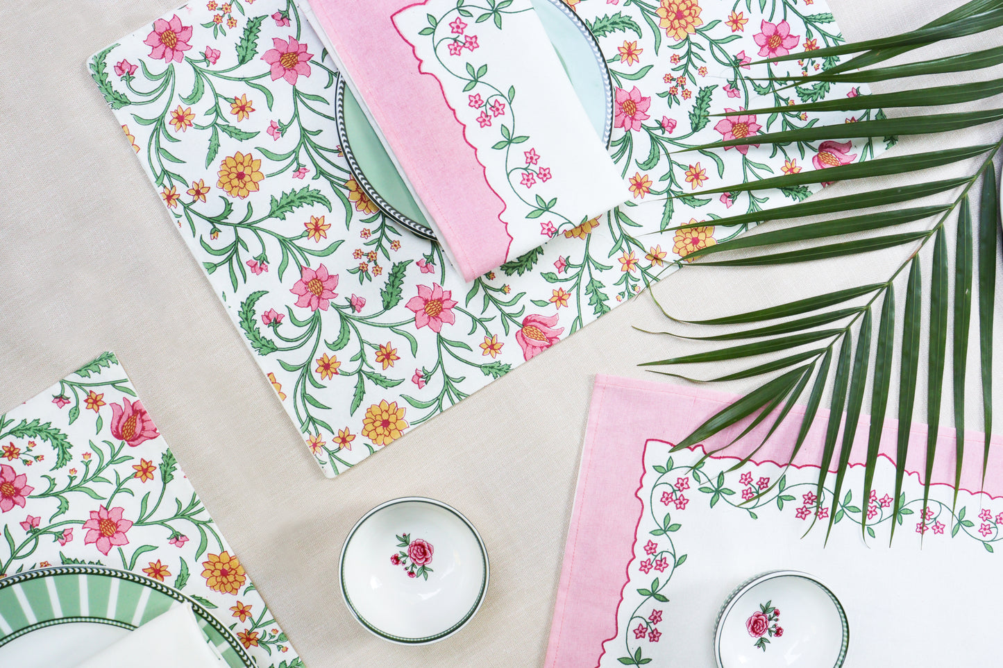 Floral Napkin Set (Pink)