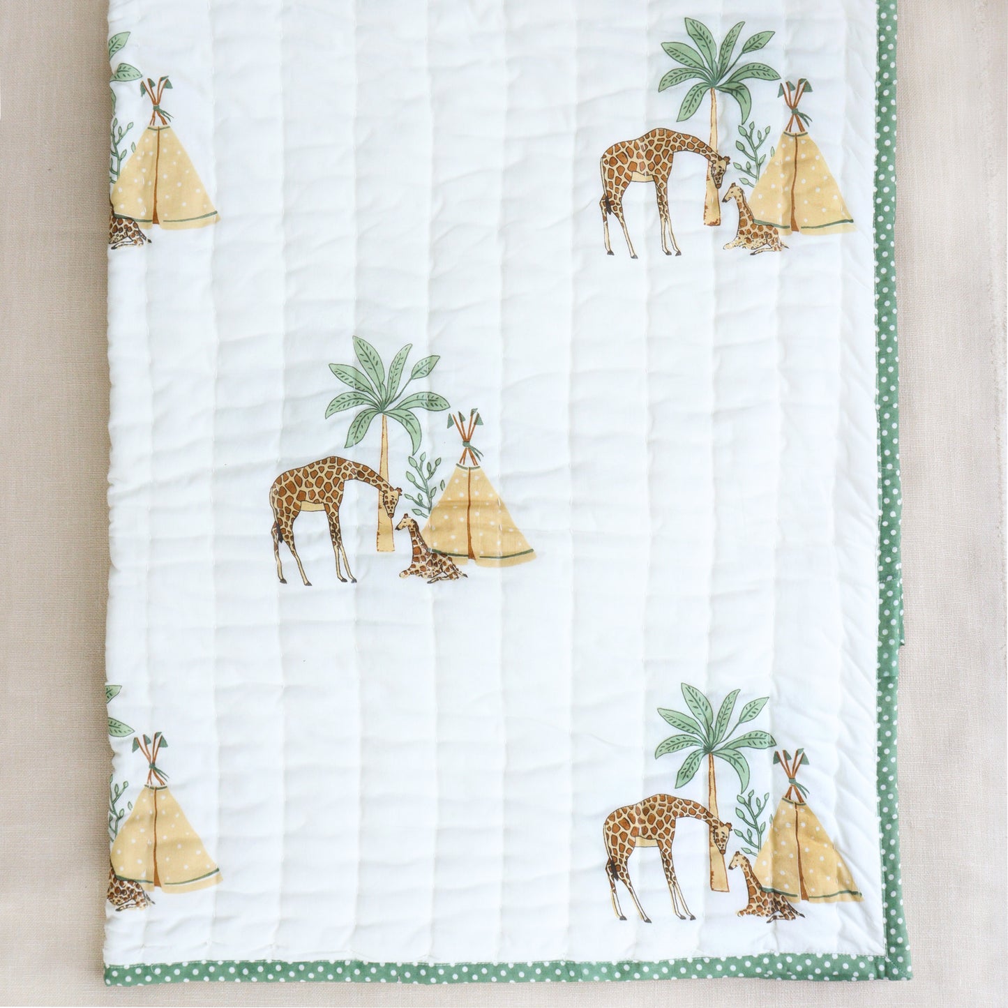 Giraffe Infant Cotton Quilt (Set of 5)