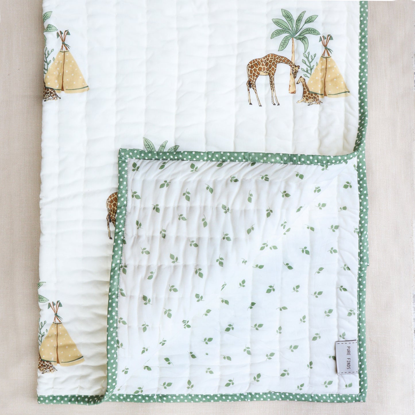 Giraffe Infant Cotton Quilt (Set of 5)