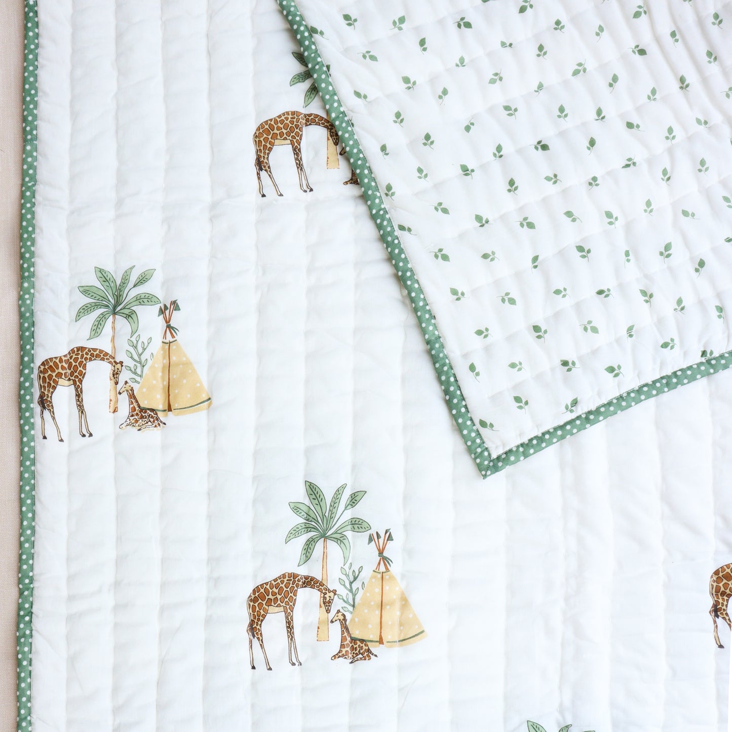 Giraffe Infant Cotton Quilt (Set of 5)