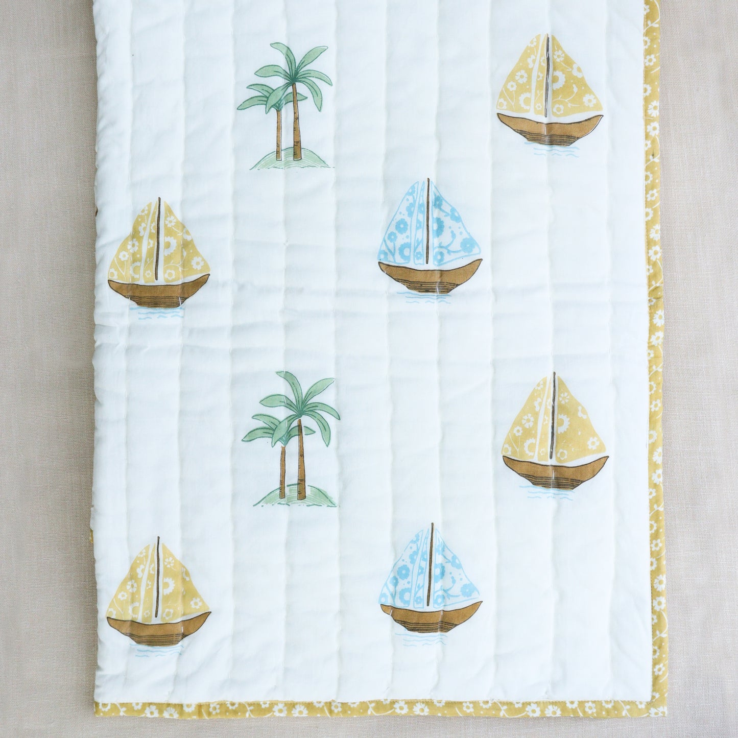 Boat Infant Cotton Quilt (Set of 5)