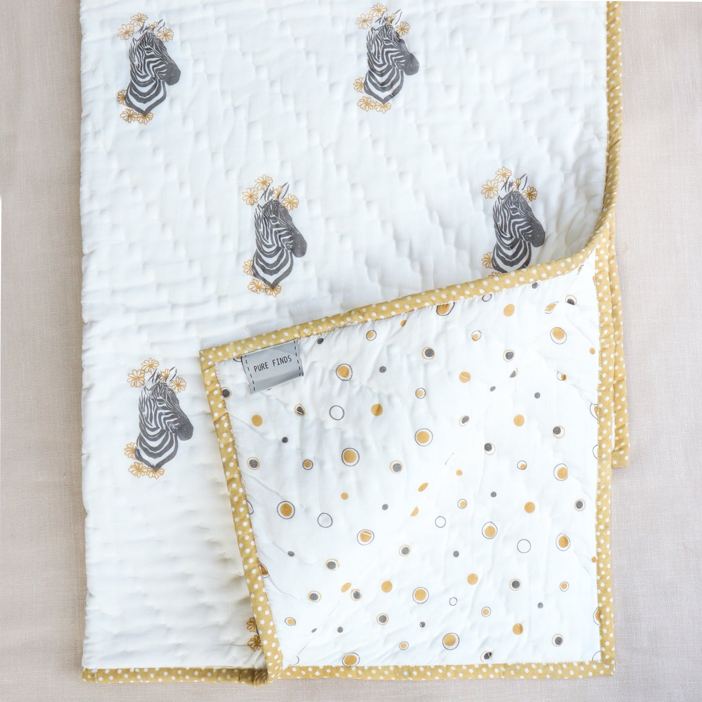 Zebra Infant Cotton Quilt (Set of 5)