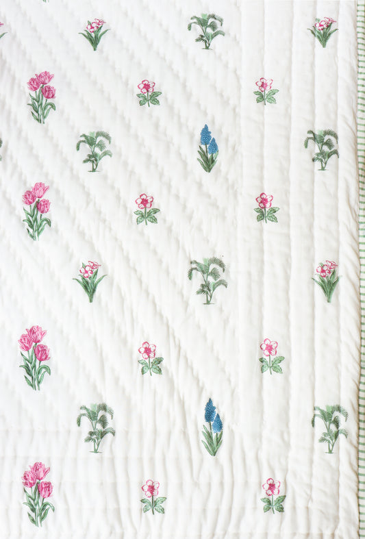 Quiet Garden Cotton Quilt