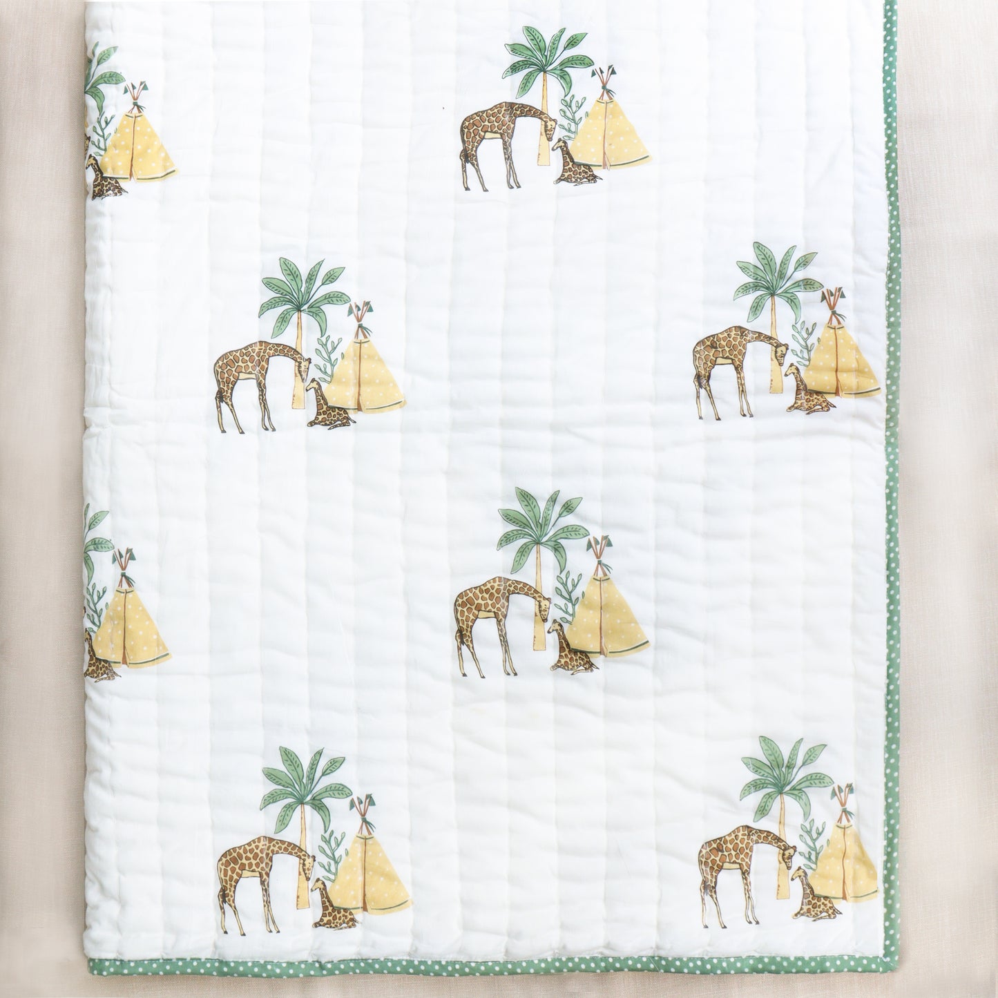 Giraffe Toddler Cotton Quilt (Set of 3)