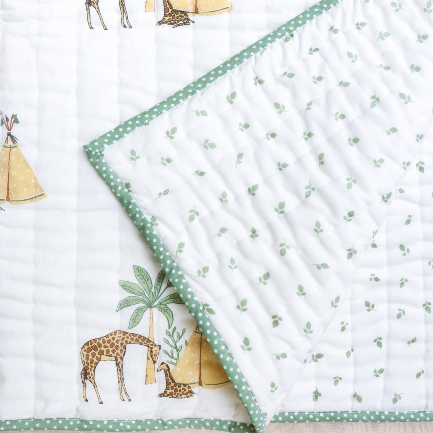 Giraffe Toddler Cotton Quilt (Set of 3)