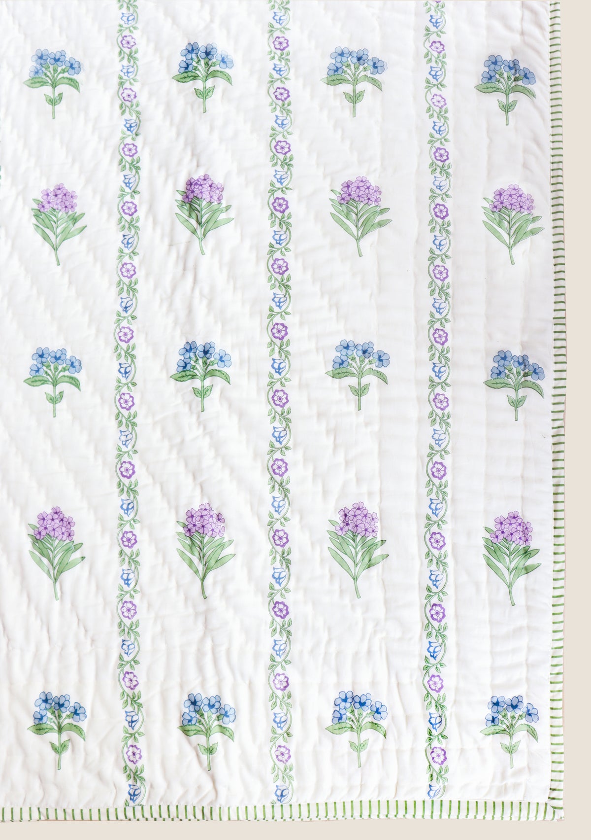 Hydrangea Stripe Quilt