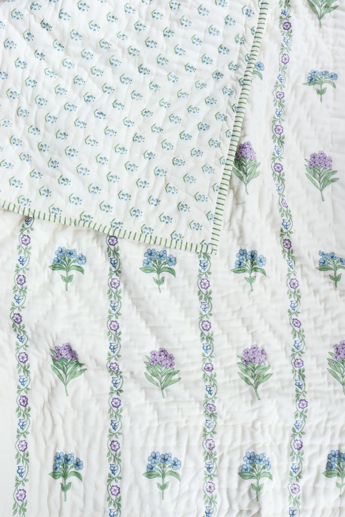 Hydrangea Stripe Quilt