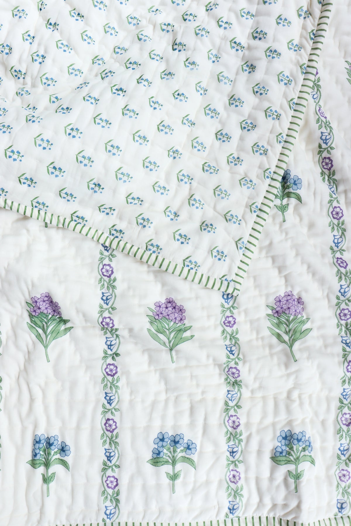 Hydrangea Stripe Quilt
