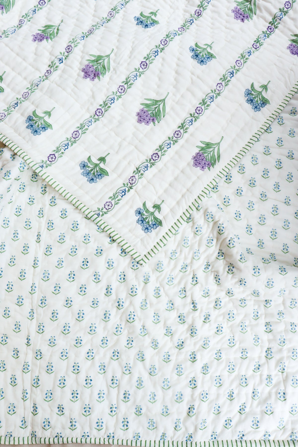 Hydrangea Stripe Quilt