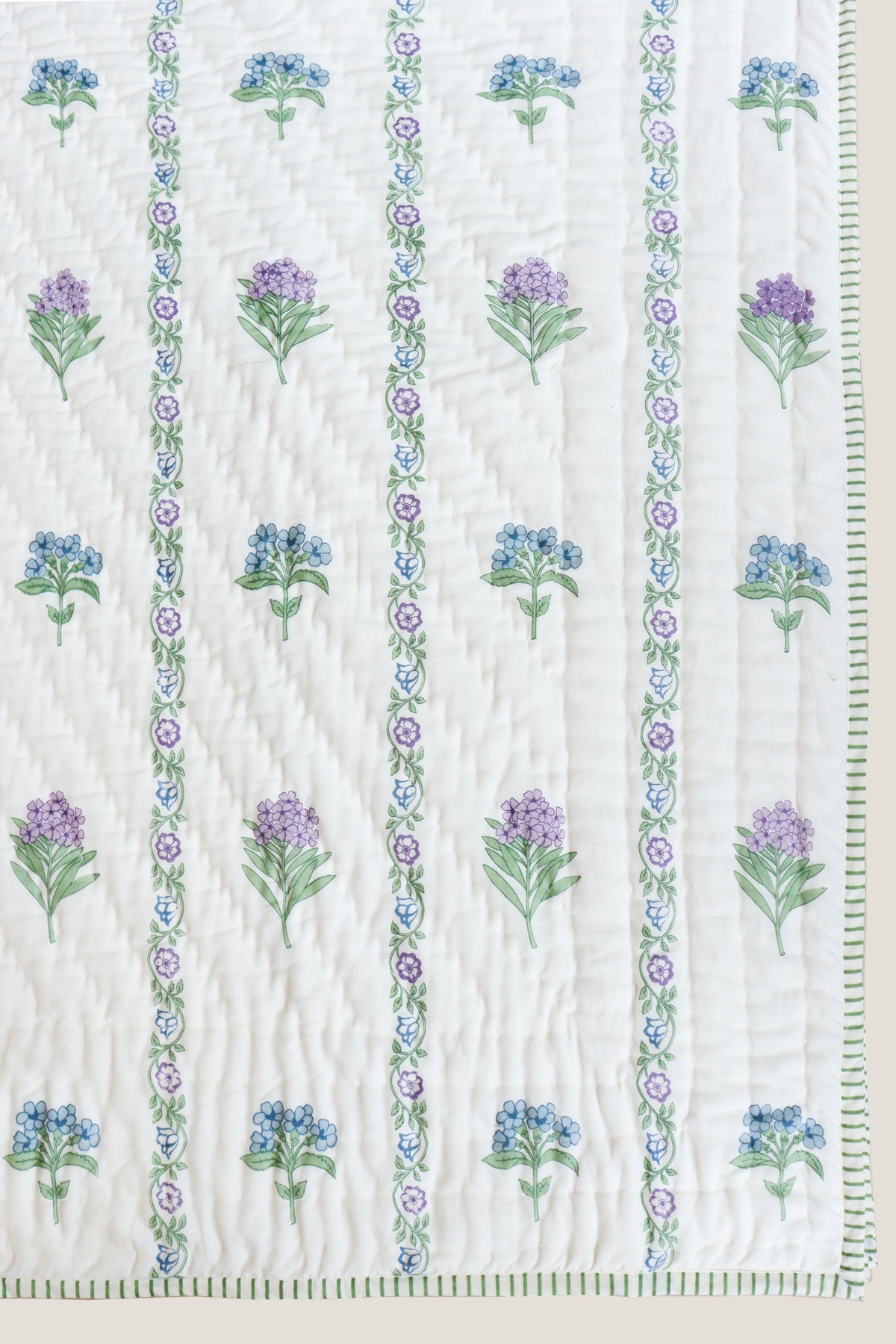 Hydrangea Stripe Quilt