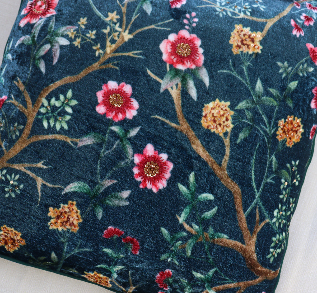 Blue Meadow Cushion
