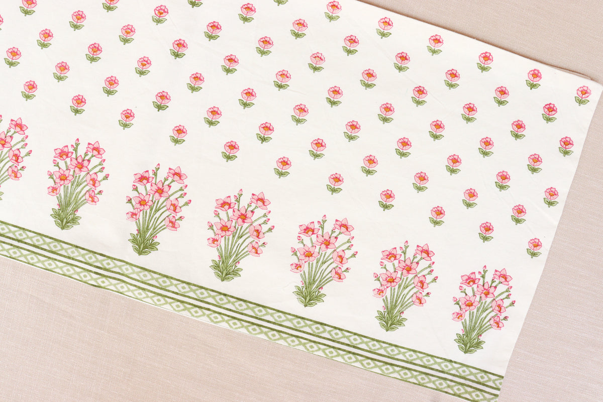 Pink Posy Table Runner