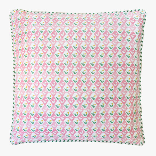 Pink Meadow Cushion Cover
