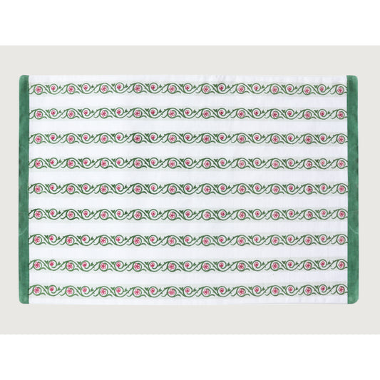 Floral Stripes Table Mat Set