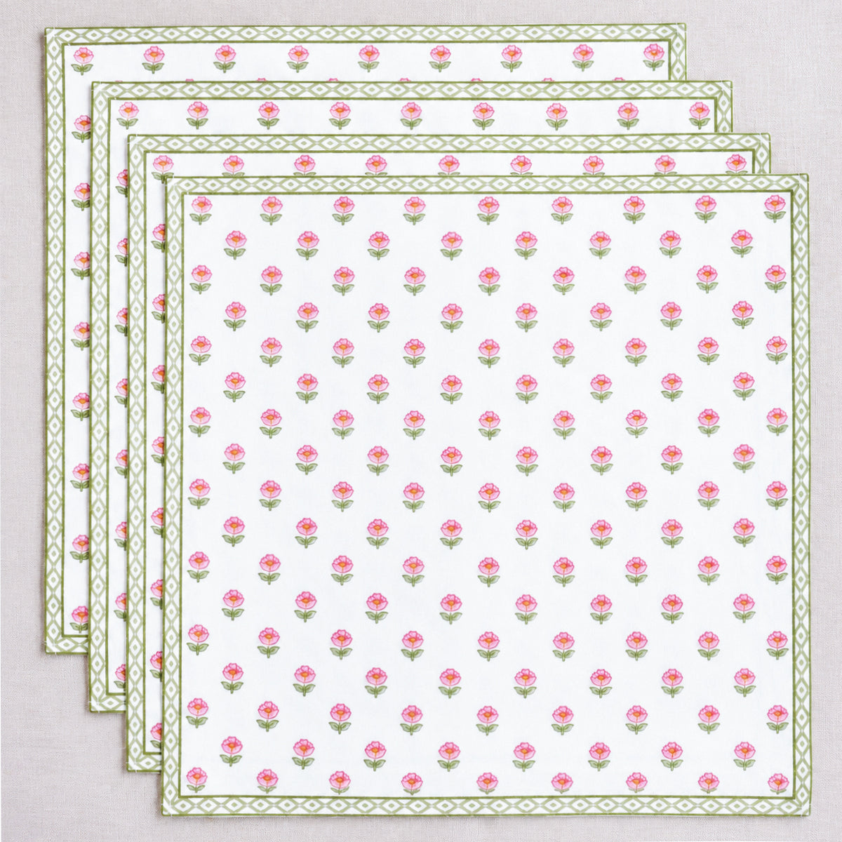 Pink Posy Napkin Set