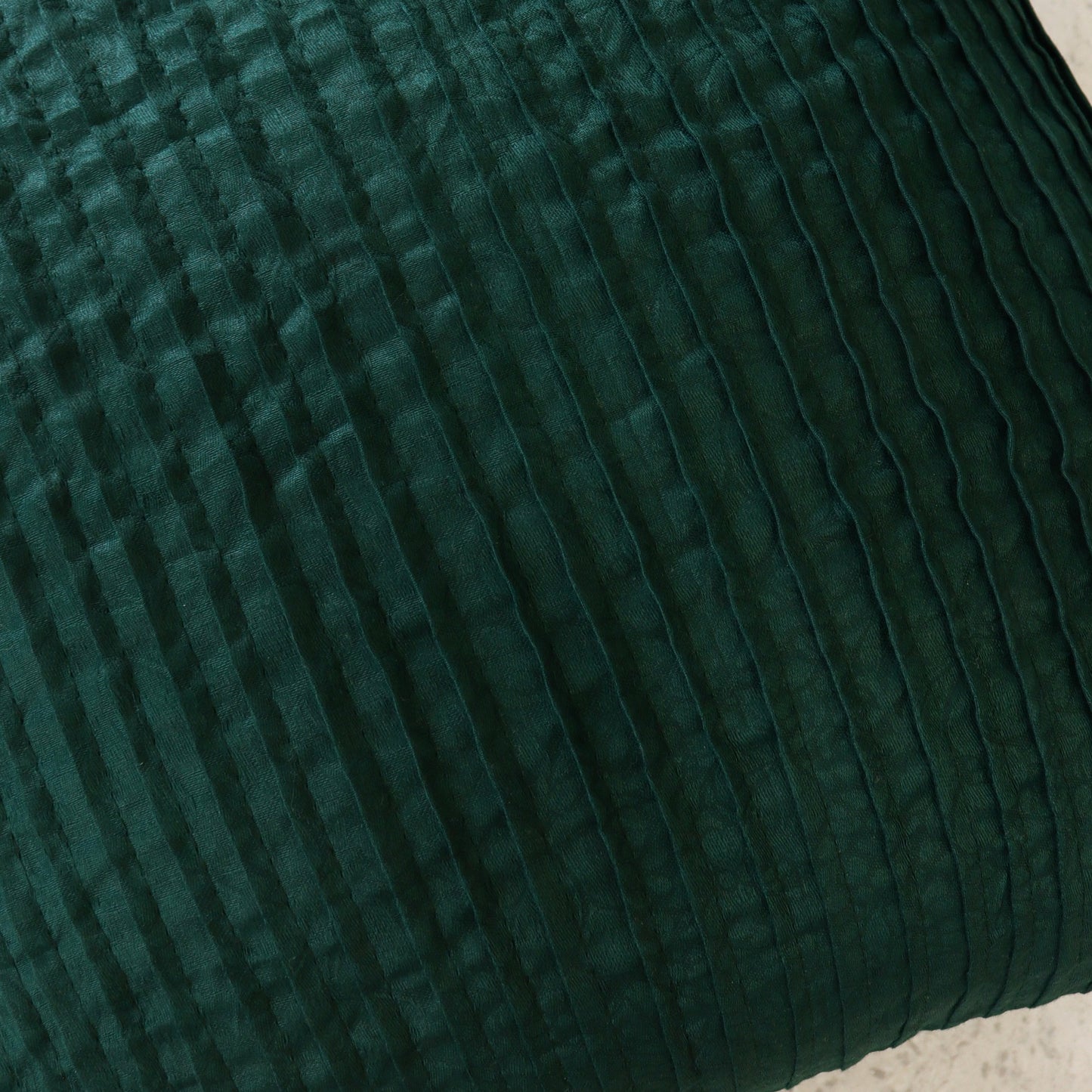 Stripes Cushion Cover (BottleGreen)