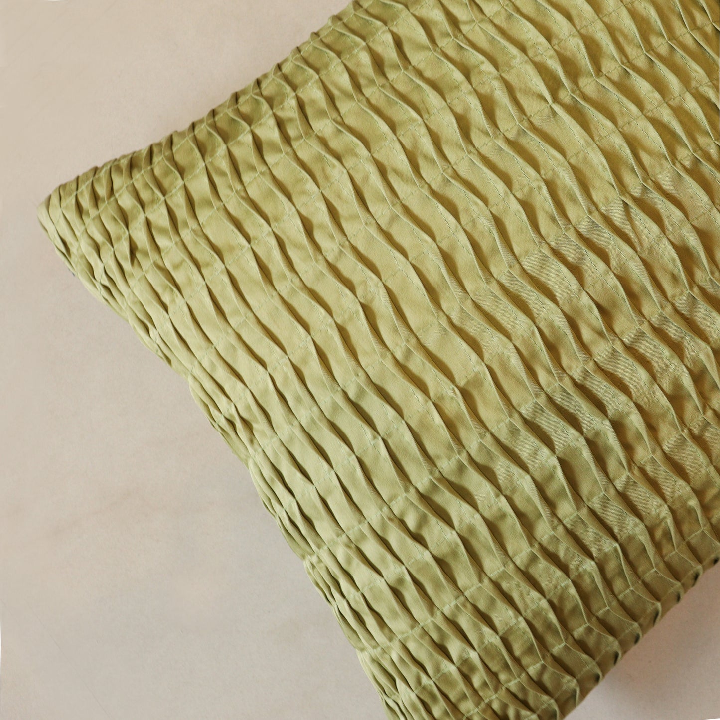 Textured Cushion Cover (Olive Green)