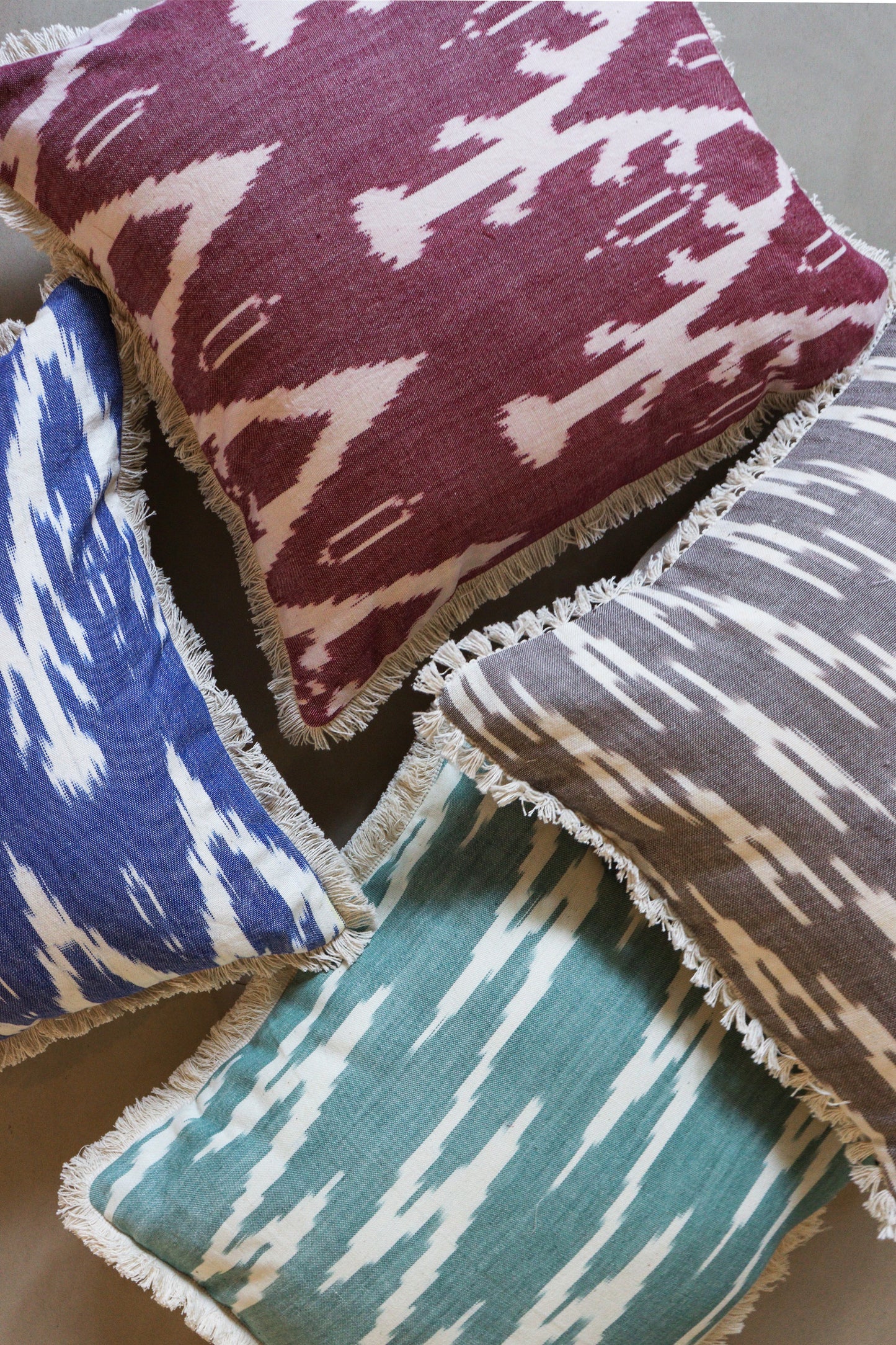 Temple Ikat Cushion Cover