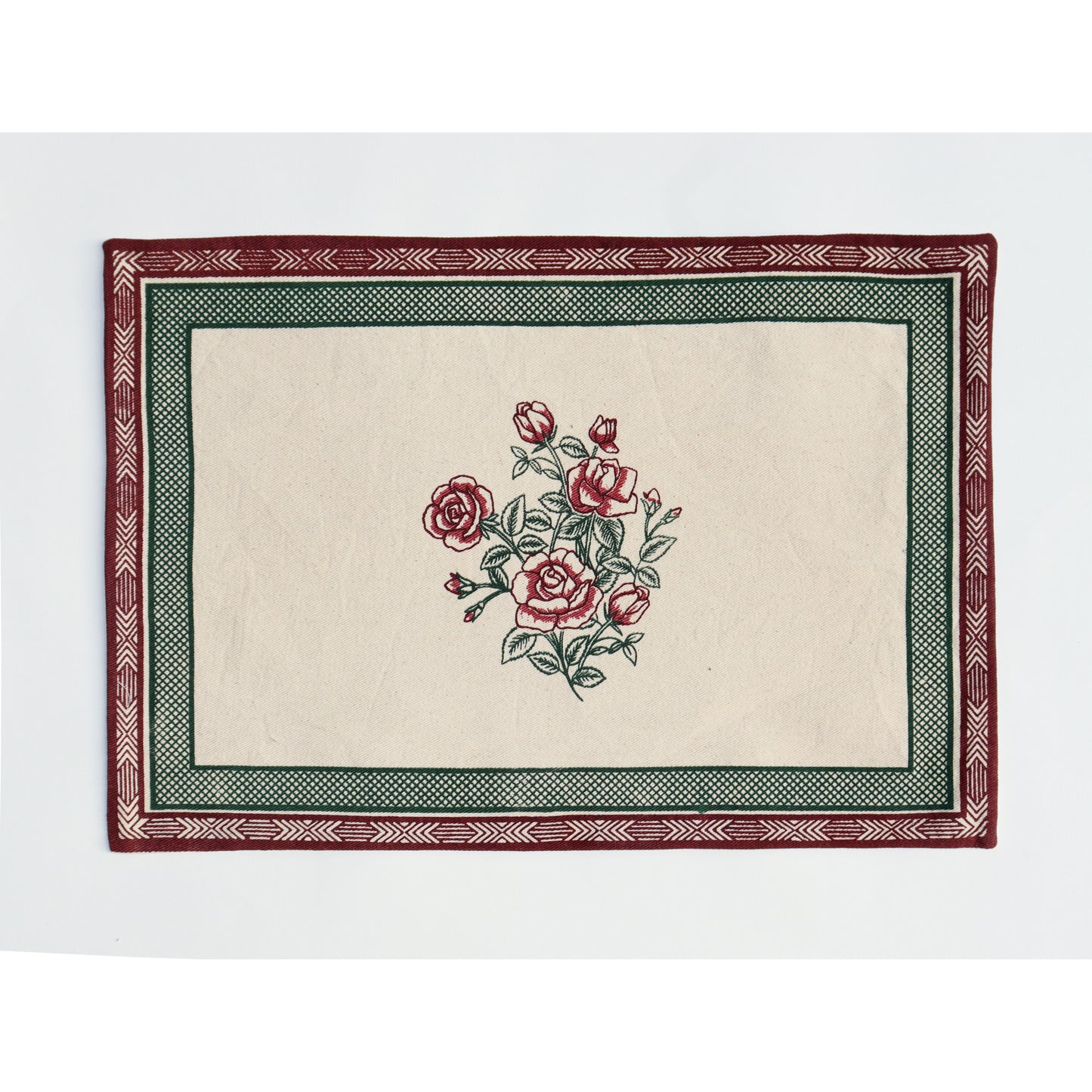 Rose Printed Table Mat Set