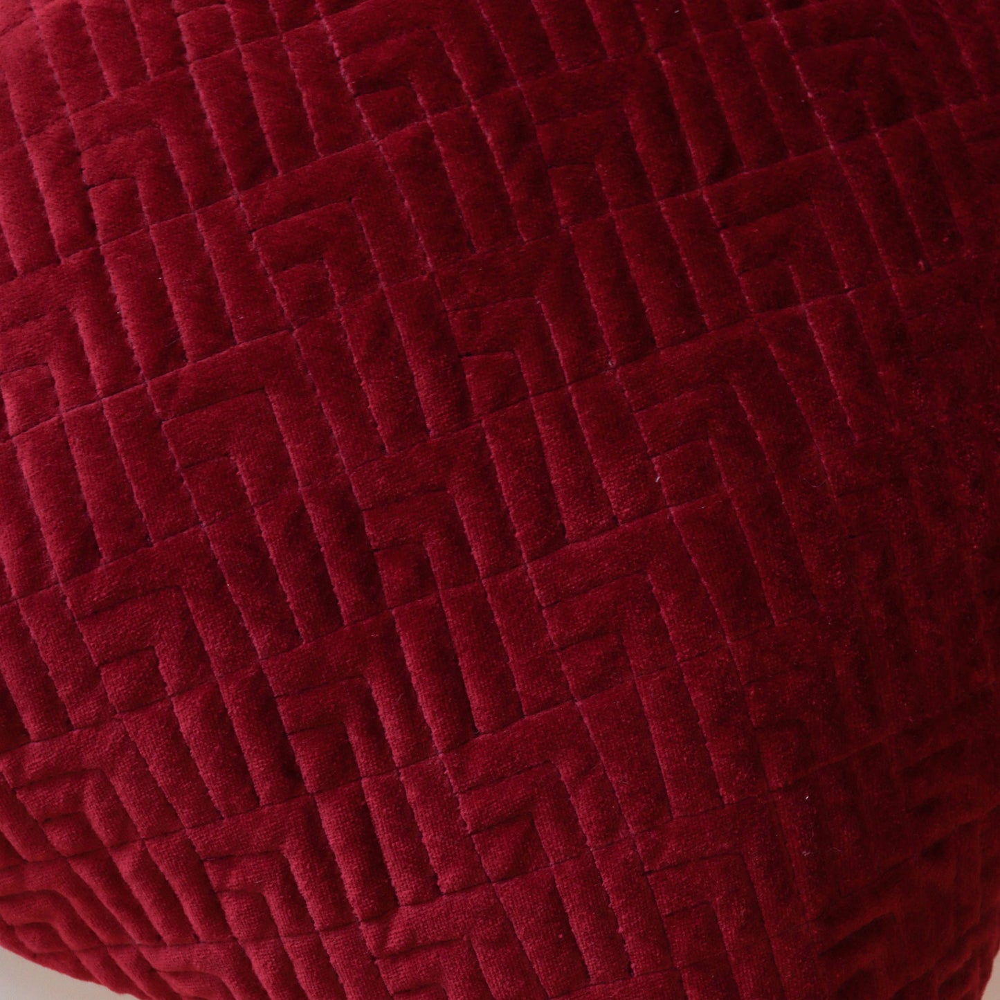Velvet Quilted Pattern Cushion