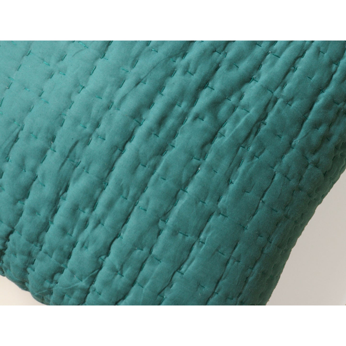 Quilted Cotton Cushion (Green)