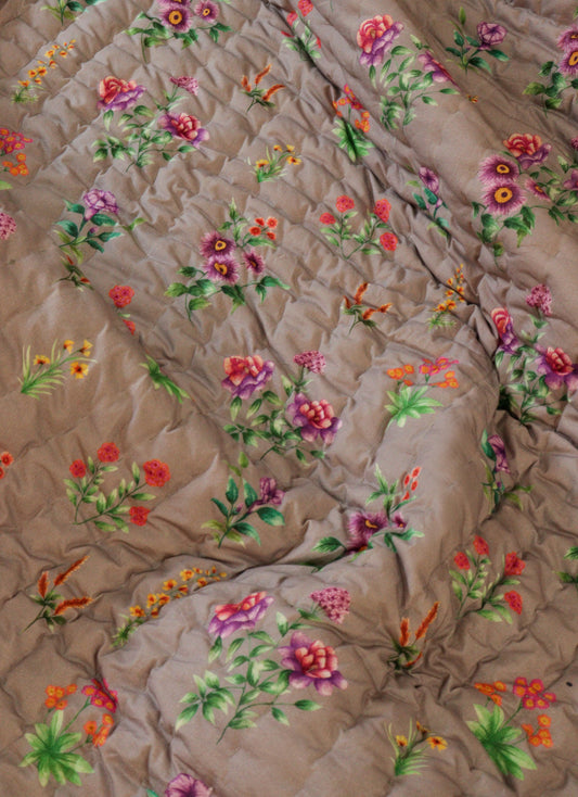 Melange Printed Reversible Cotton Quilt