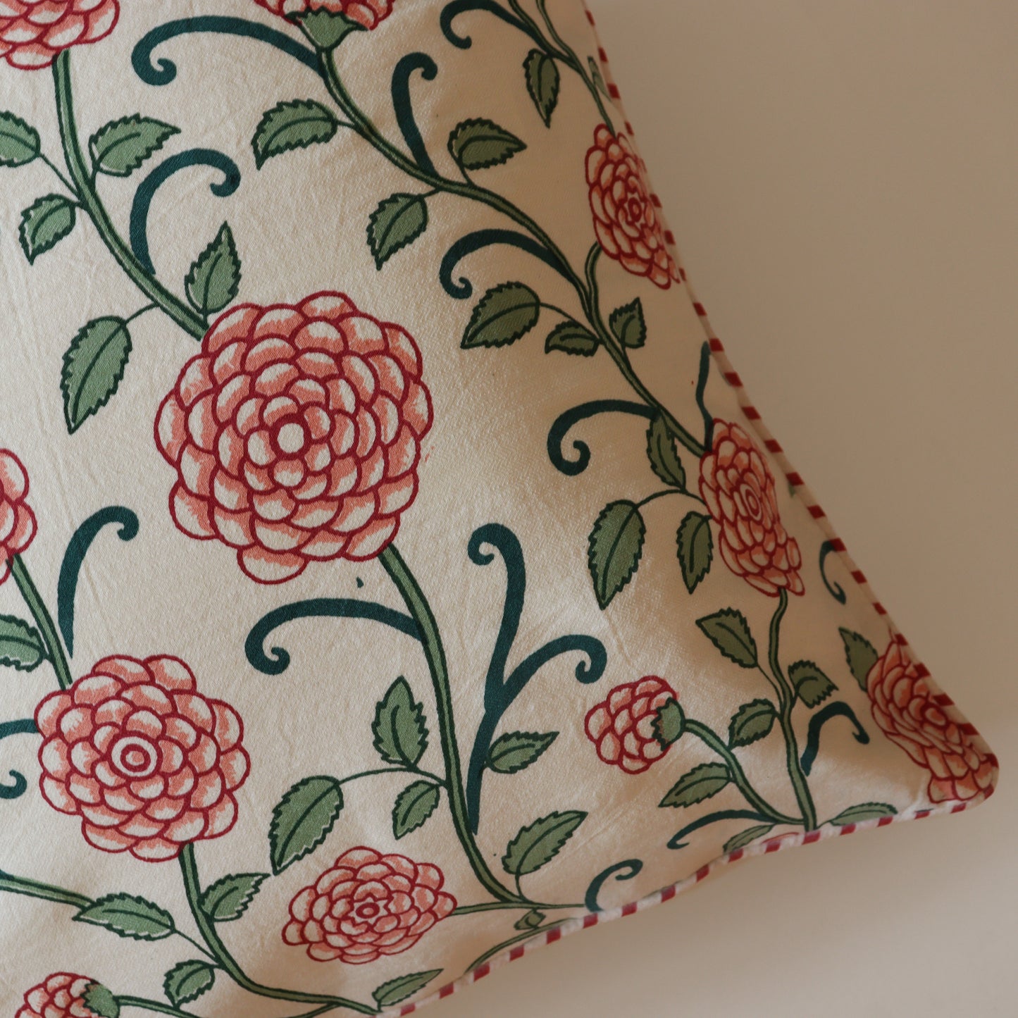 Floral Jaal Printed Cushion Cover