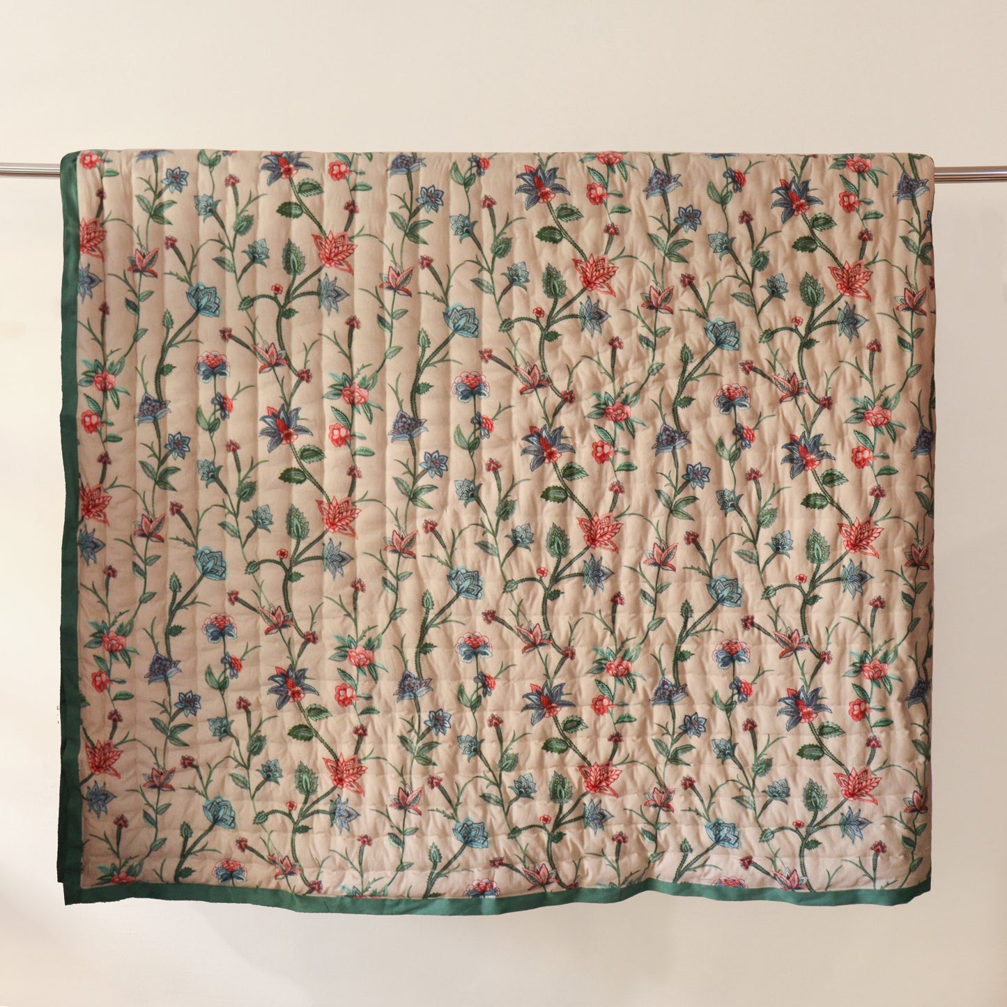 Oriental Printed Reversible Cotton Quilt